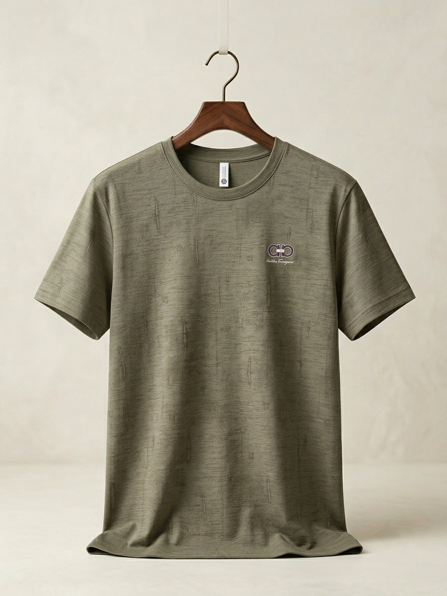 Textured Short-Sleeve Tee (Regular Fit)