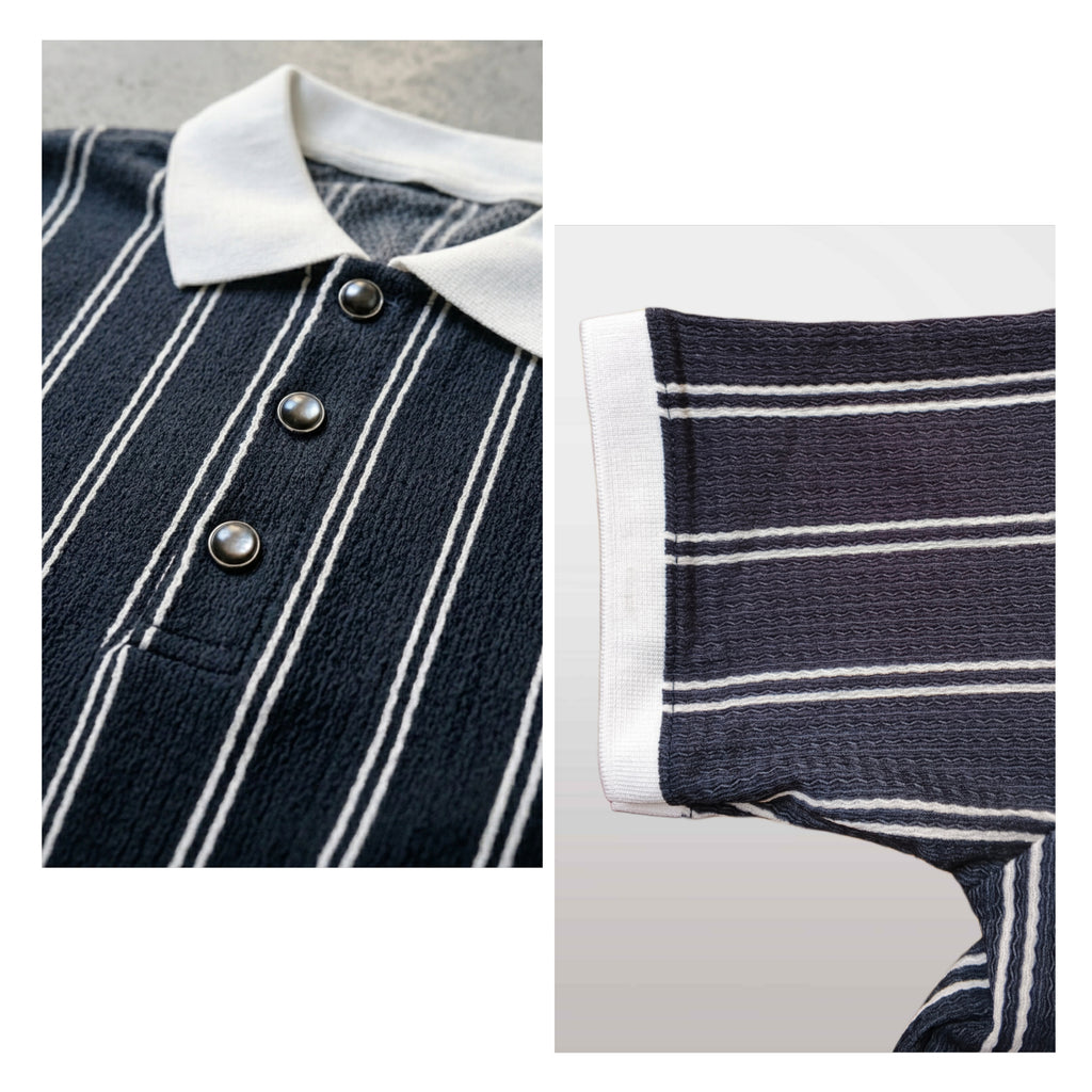 SLOG Signature Waffle Pinstripe Polo – Men's