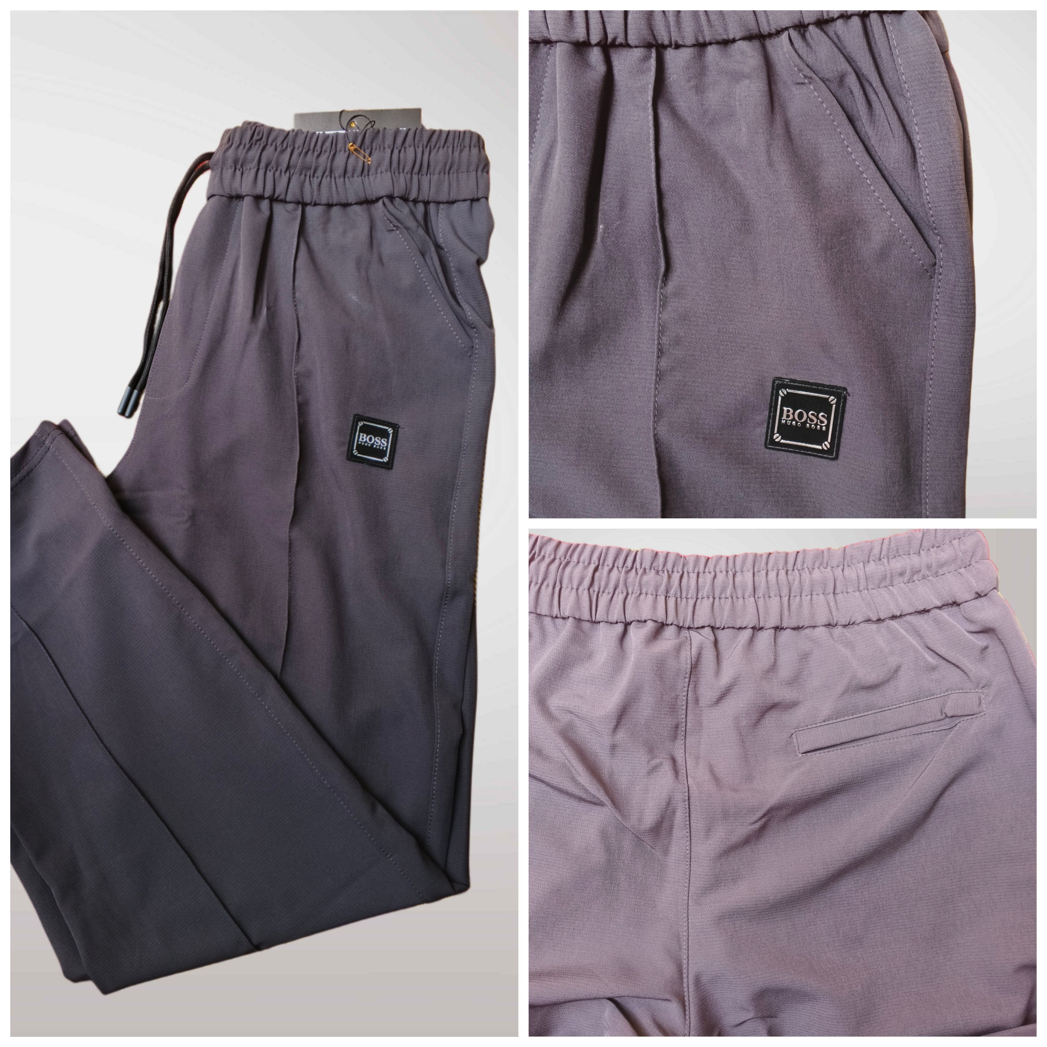 HUGO BOSS Premium Pleated Baggy Trousers for Men