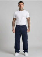 HUGO BOSS Premium Pleated Baggy Trousers for Men