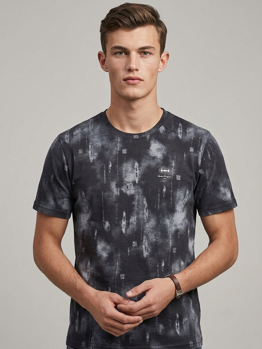 Textured Short-Sleeve Tee (Regular Fit)