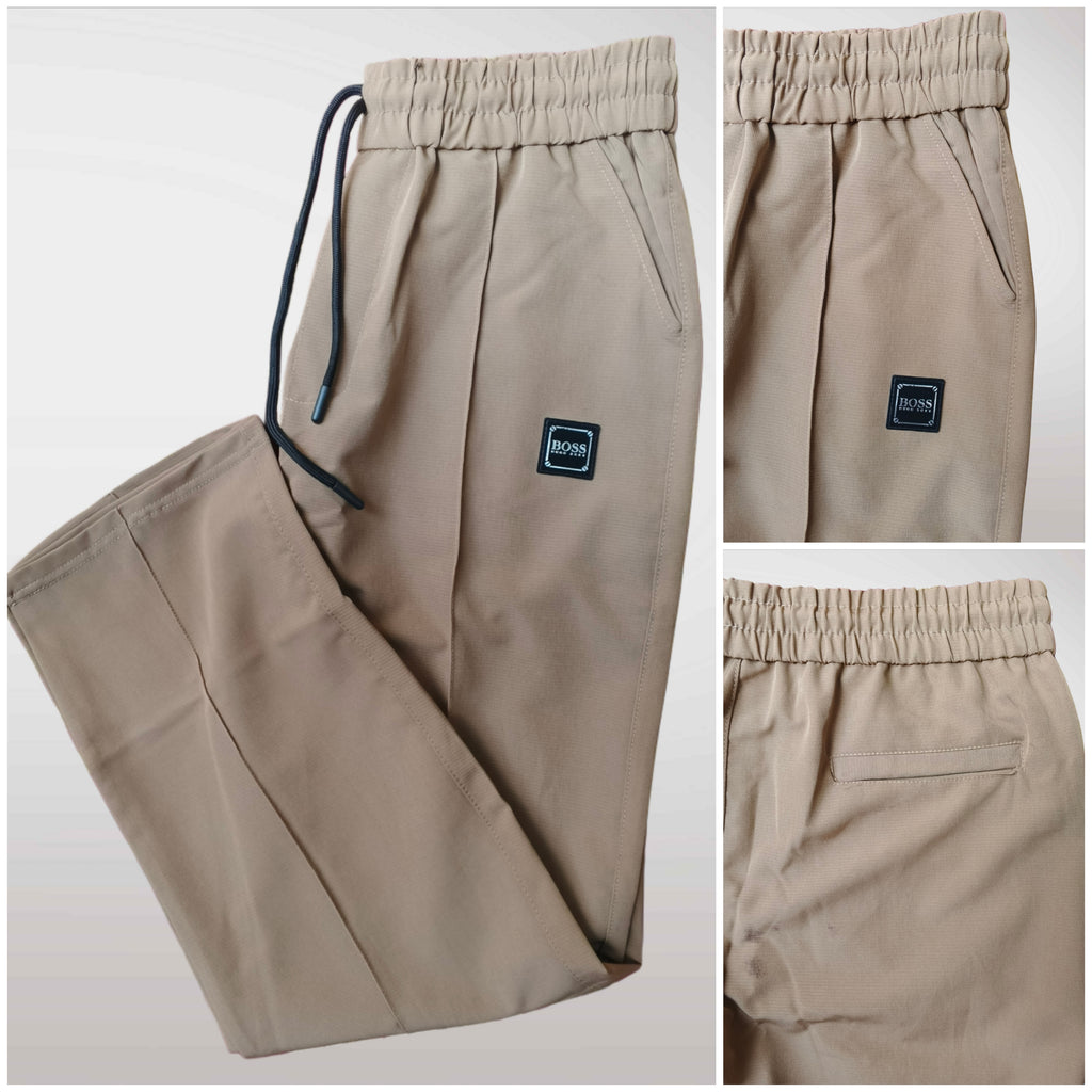 HUGO BOSS Premium Pleated Baggy Trousers for Men