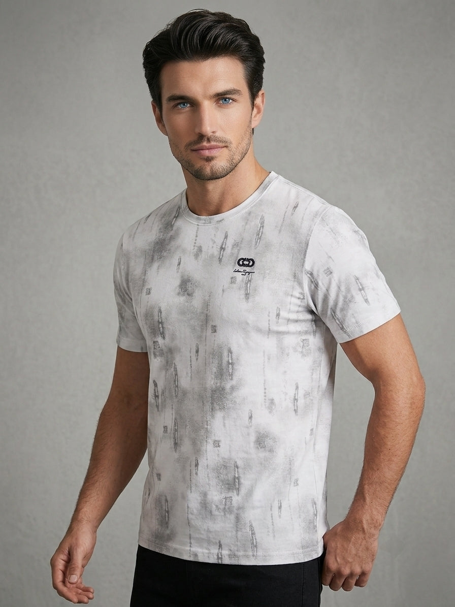 Textured Short-Sleeve Tee (Regular Fit)