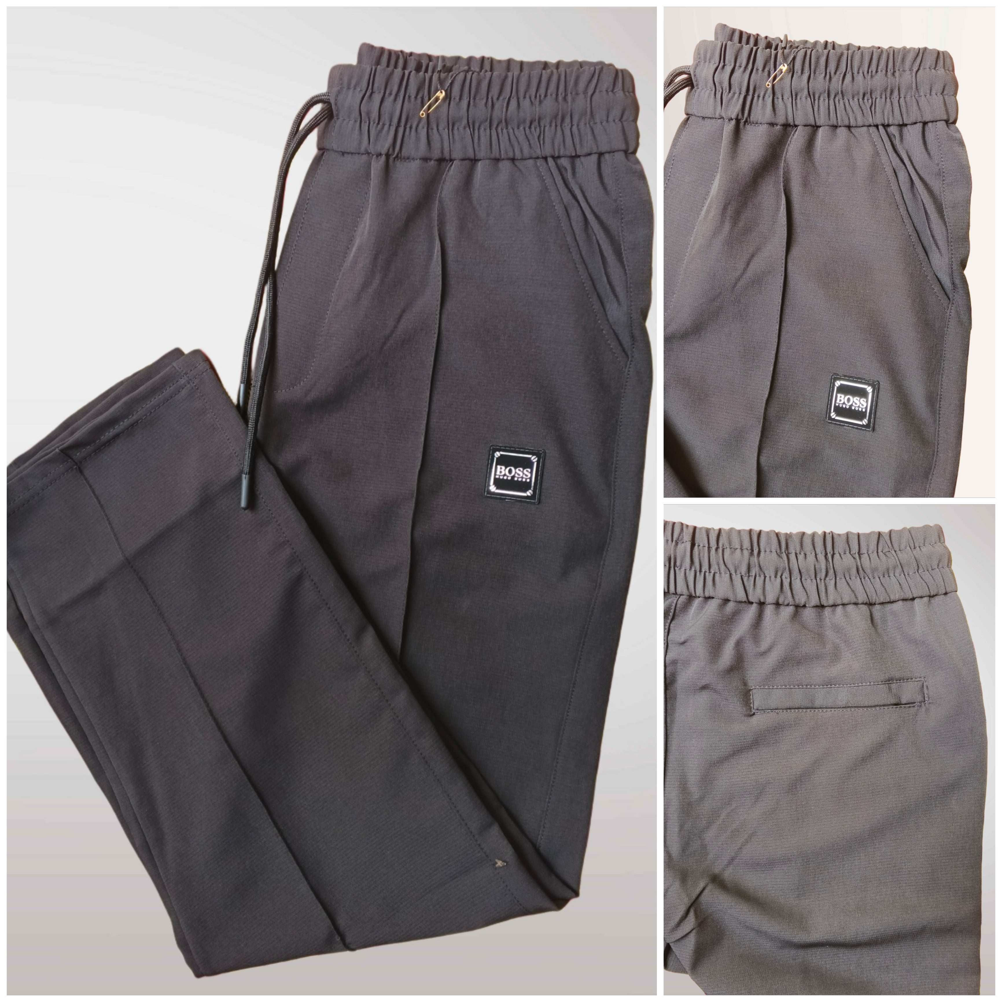 HUGO BOSS Premium Pleated Baggy Trousers for Men